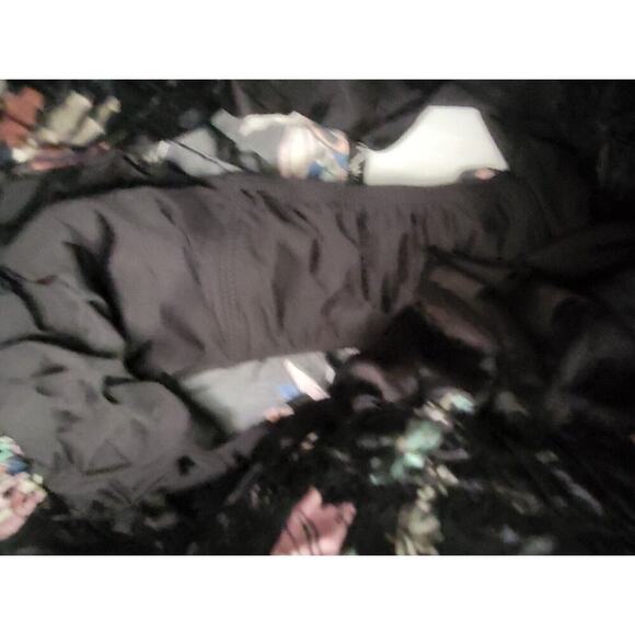 FREE PEOPLE Movement Boxing Shorts Medium The Way Home Onyx Floral Print - Picture 6 of 8